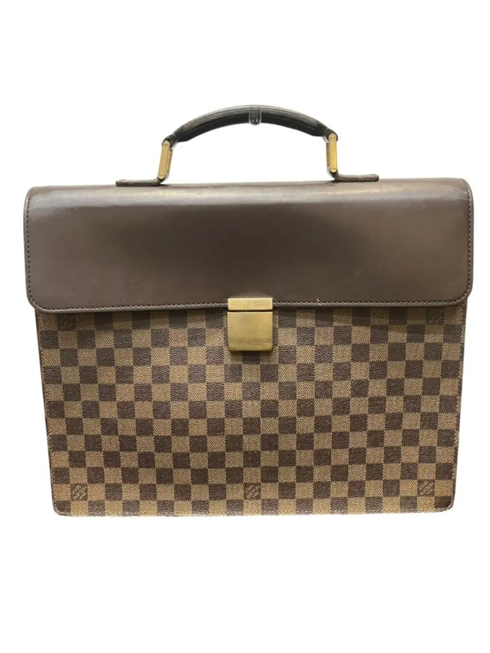 Louis Vuitton Altona PM Damier Ebene Business Bag Leather